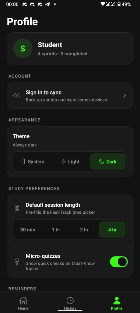 StudRush Home Dashboard: Fast-Track Syllabus and Past Paper Ingestion